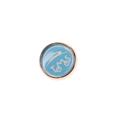 20mm round PIN - TOMOS logo