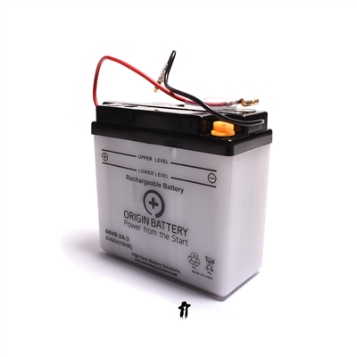 Yamaha DT50lc 6v Battery With Electrolyte Pack